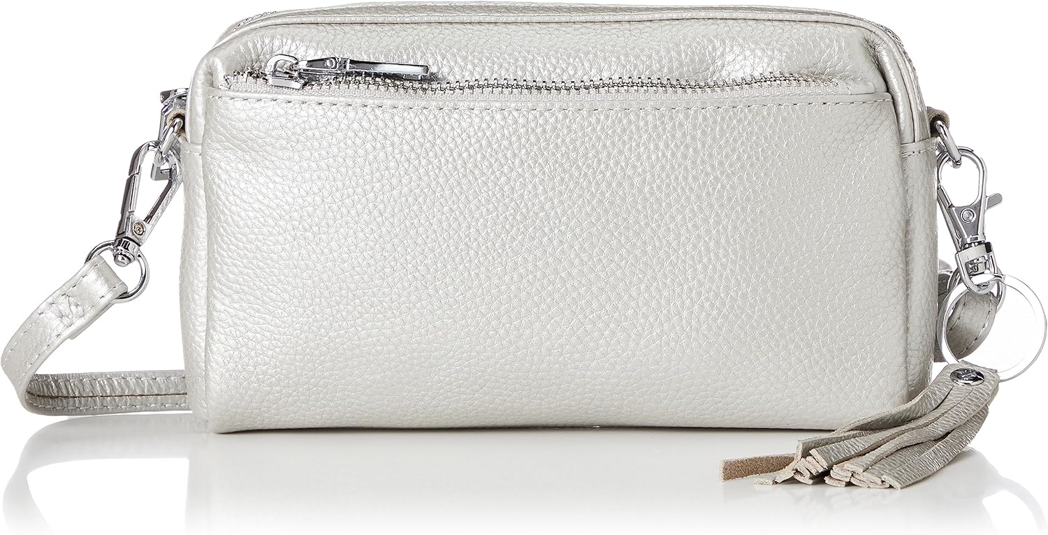 Amazon | [クーコ] ショルダーバッグ シュリンクレザー横型ミニ